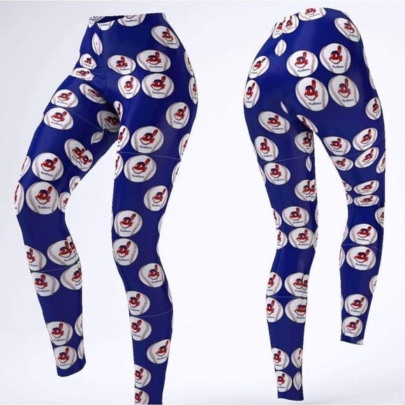 Cleveland Indians Chief Wahoo CAPRI Leggings - Picture 1 of 1